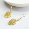 Brincos Guan Yu Jade Hetian Natural Ganchos de Orelha em Forma de Coração de Água Clara Joias Atacado e Entrega da Fábrica de Jade S3121602
