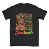 Camiseta Negra para Hombre Festival de Junio Historia Negra 19 de Junio de 1865 Camiseta Interesante Camiseta de Manga Corta