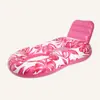Piscina Transfronteriza Pvc Inflable Fila Flotante Plegable Agua Hoja de Arce Hamaca Adulto Silla Lounge de Entretenimiento Cama Flotante Fila Flotante