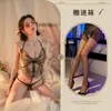 Lingerie Lua PrivadaTecido Delicado Sonhador Dança da BorboletaBorboleta Vazada Transparente Sedução no Quarto Roupa de Dormir Sexy