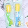 Cepillo para Botellas de Alta Calidad de Fabricante, Juego de Cuatro Piezas con Mango Extendido, Cepillo para Botellas de Esponja, Juego de Cepillos para Tazas, Suministros de Limpieza para Bebés