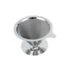 Fábrica de Origem Aço Inoxidável Filtro de Café de Camada Dupla Gotejador de Café, Sem Necessidade de Papel Filtro, Suporta Filtros Personalizados para Preparo Manual