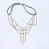 AliExpress Cadena para pierna multicapa sexy transfronteriza estilo europeo y americano versátil para verano, joyería de diamantes de imitación para mujer Tobillera