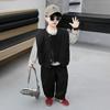 Conjunto de Sudadera Nuevo Otoño 2026 para Niños Pequeños y Medianos, Atuendo Elegante y Moderno de Tres Piezas para Niños
