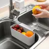 Pia de cozinha parede de água cesta de escorrer vegetais e frutas pia restos de cozinha filtro de resíduos de sopa
