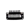 Preto Brilhante Oito Dentes Gota d'Água Nove Dentes Presilha para Peruca Extensão de Cabelo Acessório 3,2 cm Estilo Artístico Retrô