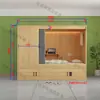 Cama Cápsula de Albergue Juvenil, Cama de Camada Única para Apartamentos Pequenos, Varanda da Sala de Estar, Alargada e Espessada, Cama de Dormitório de Creche, Multifuncional