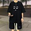 Conjunto de Casal Solto Plus Size Conjunto de Duas Peças 2026 Jovem Tendência Casual Roupa de Basquete Conjunto de Shorts e Manga Curta
