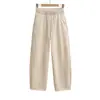 Pantalones Deportivos Casuales Cálidos con Forro Polar para Otoño e Invierno para Mujer con Cintura Elástica con Cordón, Pantalones de Pierna Ancha de Cintura Alta, Pantalones Largos hasta el Piso Estilo Americano
