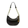 Bolso de Axila con Textura de Nicho Estilo Francés para Mujer 2025 Nuevo Bolso Simple de Media Luna Bolso de Hombro con Cadena de Moda para Viajar