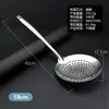 Espumadera de acero inoxidable con mango hueco, espumadera de malla grande de doble alambre, cuchara para olla caliente separadora de aceite, cucharón para fideos y dumplings para uso en restaurante y hogar