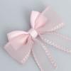 Lazo de Encaje Rosa Hecho a Mano DIY Accesorios Cinta Cinta Flor Tela Lolita Accesorios de Boda