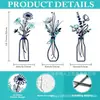 Popular Transfronteiriça Arte de Parede de Flores de Metal de 3 Peças Decoração Rústica de Fazenda Decoração de Parede de Flores Normcore