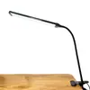 Lâmpada de mesa LED de metal com braço longo, clip, USB, dimerizável, mistura de cores, para aprendizado, escritório, equipamentos de máquinas, plugue direto, tatuagem, mesa de tatuagem