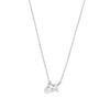 430 Estilo K Ins Design de Nicho Luxo Acessível Versátil Colar Clavicular de Pérola Diamante Quadrado Prata Esterlina S925 Feminino Textura