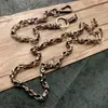 Novo estilo personalizado peso defesa metal completo fantasma cabeça calças corrente hip-hop anti-roubo crânio retro anti-roubo legal cintura corrente