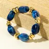 Pulsera Ovalada Irregular Acrílica Europea y Americana Transfronteriza Elegante Exagerada Nicho Alta Gama Moda Elegante Joyería de Mano