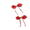 Colgante de Perla de Doble Cola de 2 cm de Ancho Accesorios de Ropa DIY Accesorios para el Cabello Accesorios Materiales Decorativos para Zapatos y Calcetines Poliéster con Esquinas Afiladas