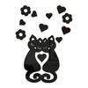 JM464 Pegatinas de pared 3D con diseño de gato amoroso transfronterizo, decoración de pared para dormitorio, mesita de noche, pegatinas creativas de dibujos animados