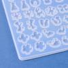 Cola de cristal DIY gota variedade de brincos molde de silicone versão completa coelho Maçã floco de neve veado brincos pequenos