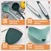 Espátula de Cocina Espátula de Silicona de Grado Alimenticio Utensilios de Cocina Espátula con Mango Curvado Resistente a Altas Temperaturas Espátula de Silicona Todo en Uno Sartén Antiadherente