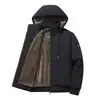 Chaqueta de Forro Polar para Hombre Invierno 2026, Abrigo de Algodón Espeso con Cuello de Béisbol para Otoño e Invierno, Ajuste Holgado Casual, Tallas Grandes para Hombres de Mediana Edad
