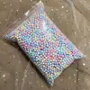 Caixa de Presente Bola de Espuma Macaron Enchimento Decorativo DIY Fluxo de Cor Planeta Isopor Slime Partículas Pequenas