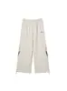 Calça Esportiva Casual Unissex Tendência de Perna Reta Grossa com Forro de Lã para Outono e Inverno, Quente, Solta, Confortável, Versátil para Uso Diário