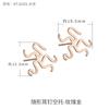 Pendientes de Plata de Ley 925 Accesorios Pendientes Universales Asimétricos Soporte Vacío Material para Pendientes de Jade Perla Hechos a Mano DIY