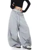 Pantalones de paracaidista de pierna ancha plisados estilo americano, pantalones cargo de trabajo de talla grande de alta costura para verano, pantalones rectos casuales holgados