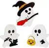 Adornos Estilo Fantasma de Halloween Decoraciones para el Hogar Adornos de Escritorio para Fiestas Adornos Laminados de Tres Piezas de PVC