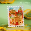 Imanes para Refrigerador de National City Pegatinas Magnéticas Creativas Personalizadas Sellos Culturales y Creativos Imanes para Refrigerador Souvenirs Turísticos de Beijing y Shanghái