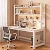 Mesa de Computador Mesa de Desktop Casa Painel de Pegboard Mesa de Estudo Estante Combinação de Mesa Integrada Mesa de Escritório para Escrita Prateleira de Armazenamento Combinação