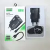 Novo Carregador Inteligente de Carga Rápida 66W33W25W A+C Duplo U Simples U Conjunto Adaptador de Energia para Celular Dois em Um