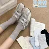 Malla sin costurasNuevo estilo de verano Calcetines florales dulces para mujer, Calcetines transpirables finos de media pantorrilla