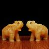 Adornos de Elefante de Jade Natural, Topacio, Arroz, Elefante Ruyi, Adornos de Cornucopia, Elefante Absorbente, Decoración para el Hogar