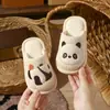 Pantuflas para niños y niñas, de algodón para primavera y otoño, de punta cerrada, antideslizantes, para el hogar, con dibujos, para niños mayores y pequeños, pantuflas de algodón y lino al por mayor