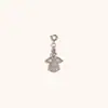 Estilo Cruzado Europeo y Americano Ins Golondrina Cola de Pez Corazón Personalizado Mariposa Colgante Acero Inoxidable Chapado en Oro de 18K Accesorio Colgante Pequeño para Mujer