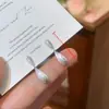 Pendientes Colgantes de Zirconio con Forma de Gota de Agua Cepillada Aguja de Plata Pendientes de Moda para Viajero Estilo Minimalista Pendientes Exquisitos de Lujo Ligero de Alta Gama