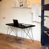 Mesa Dupla Grande de Madeira Maciça Mesa Longa para Casa Quarto Estilo Meio do Século Mesa de Computador Mesa de Estudo para Escrever Mesa de Escritório