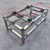 Soporte de Piso para Unidad Exterior de Aire Acondicionado de Acero Inoxidable 304, Estante Apilable de una/dos Capas, Base Elevada para Aire Acondicionado con Disipación de Calor, Soporte Elevado Amortiguador