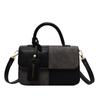 Primavera 2023 Nova Bolsa Pequena Feminina Elegante All-match Ombro Crossbody Bolsa Costura Cor Contrastante Portátil Pequena Bolsa Quadrada