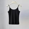 Camisola fresca de seda morera para mujer, ligera, transpirable, modal, prenda interior que se puede usar en exteriores, textura delgada, hermosa espalda