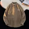 Camisa de Pana de Manga Larga para Hombre 2026 Primavera/Otoño Nueva Marca de Tendencia Camisa Bad Boy Casual Tacto de Alta Gama Chaqueta
