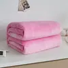 Mantas Espesas al por Mayor del Fabricante, Mantas de Regalo de Color Sólido, Mantas de Siesta de Coral de una Sola Capa, Mantas de Franela de Invierno