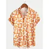 Camisa hawaiana casual de manga corta para hombre, retro, floral, con estampado digital 3D, superventas de verano transfronterizo