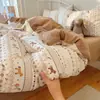 Roupa de Cama Classe A para Maternidade e Bebês Capa de Edredom Individual Algodão Fofo de Camada Dupla Estilo Ins Capa de Edredom para Dormir sem Roupas Capa de Edredom para Dormitório Estudantil