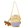 Bolsa transversal fofa para mulheres, estilo coreano, design de nicho, moderna, macia e adorável, pequena mochila, design de desenho animado, perfeita para passeios