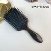Peine Popular Europeo de Fibra de Acetato con Airbag, Parte Superior Cranial Esponjosa, Peine Masajeador para Niñas, Peine Portátil para el Hogar, Peine con Cojín de Aire para Peluquería