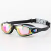 Gafas de natación para adultos con recubrimiento, gafas de natación de silicona integradas, HD, antivaho, con recubrimiento, gafas de natación transfronterizas de Amazon al por mayor